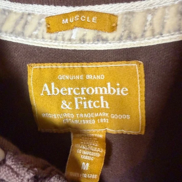Mens Abercrombie & Fitch Muscle Fit Polo Shirt Bundle Green Brown Grey Size M - Picture 5 of 8